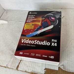 Corel: Video Studio Pro X4 (Windows) With Serial Number Brand New Sealed